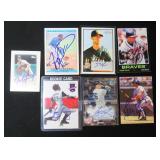 Seven (7) Signed Baseball Cards incl Rafael Furcal