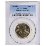 2000-D Sacagawea Dollar PCGS MS-67