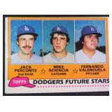 1981 Topps Valenzuela and Scioscia (RC)