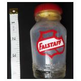 Vintage Falstaff Advertising Bottle with Plastic