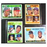 Four (4) 1965 Topps ROOKIE STARS