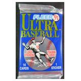 Unopened Pack: 1991 Fleer Ulta Baseball