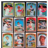 Twelve (12) 1972 Topps Star Cards