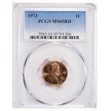 1973 Lincoln Cent PCGS MS-65 RD