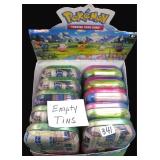 TEN (10) EMPTY TINS (no contents) and Store