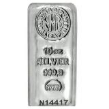 TEN oz .9999 Fine Silver Bar Nadir
