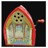 Works! J. Chein Tin Litho Hand Crank Music Box