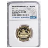 2021-S NC First Public University NGC Proof-69 UC