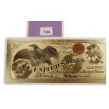 Gold Foil Fantasy Note
