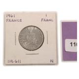 1961 France 1 Franc