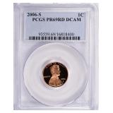2006-S Lincoln Cent PCGS Proof-69 RD DCAM