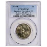 2020-P Inn. $ S. Carolina Septima Clark PCGS MS-65