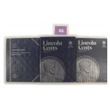 Lincoln Cents Partial Albums, As Found