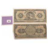 Vintage Mexican Currency