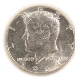 Silver 1964 Kennedy Half Dollar