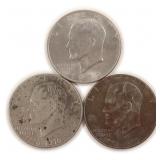 Three (3) IKE Dollars