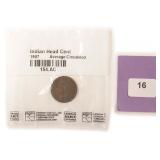1907 Indian Head Cent in Littleton Package