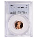 1996-S Lincoln Cent PCGS Proof-69 RD DCAM