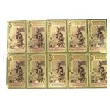 TEN (10) 1/2000th Troy Ounce 24K Gold