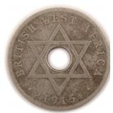 1915 British West Africa One Penny
