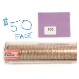 $50 Face Value: Fifty (50) Presidential Dollars