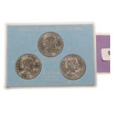 Susan B. Anthony Dollar Display of Three