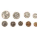 1965 Switzerland Coin Mint Set with Silver Coins