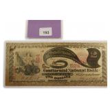 Gold Foil Fantasy Note