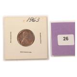 1963 Lincoln Cent