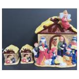 Nativity Cookie Jar and Salt & Pepper