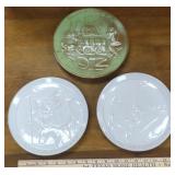 Three (3) Frankoma Plates