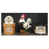 Three (3) Cookie Jars