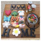 Home Decor and Metal Rooster Hat Rack