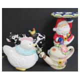 Home Decor incl. Santa, Hen incl. Cookie Jars