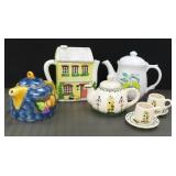 Four (4) Tea Pots