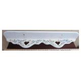 Heart Plate Shelf, Painted
