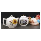 Three (3) Tea Pots