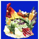 Large Rooster Cookie Jar
