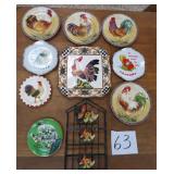 Plates and More Incl. Texas, Roosters and