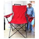 Big Red Folding Outdoor Chair, GIANT SIZE