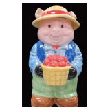 Pig Farmer Cookie Jar