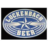 Paper Luckenbach Beer Advert. Sign