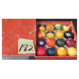 Billiards Balls made in Belgium, $18 SHIP
