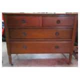 2/2 British Oak Chest, 42'x19'x32'