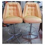 Pair of Mid Century Honkey Tonk Bar Stools