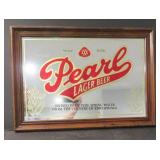 Pearl Lager Beer Mirror, 14.5'x20.5'