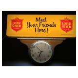 Lone Star Beer Lighted Clock (Both Working)