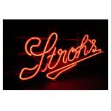 Stroh's Neon Beer Sign, Works, 23'x11.5'