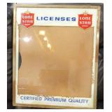 Lone Star Beer License Holder (with loss)
