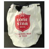 Lone Star Beer Canvas Beer Sack, Vinyl Lined